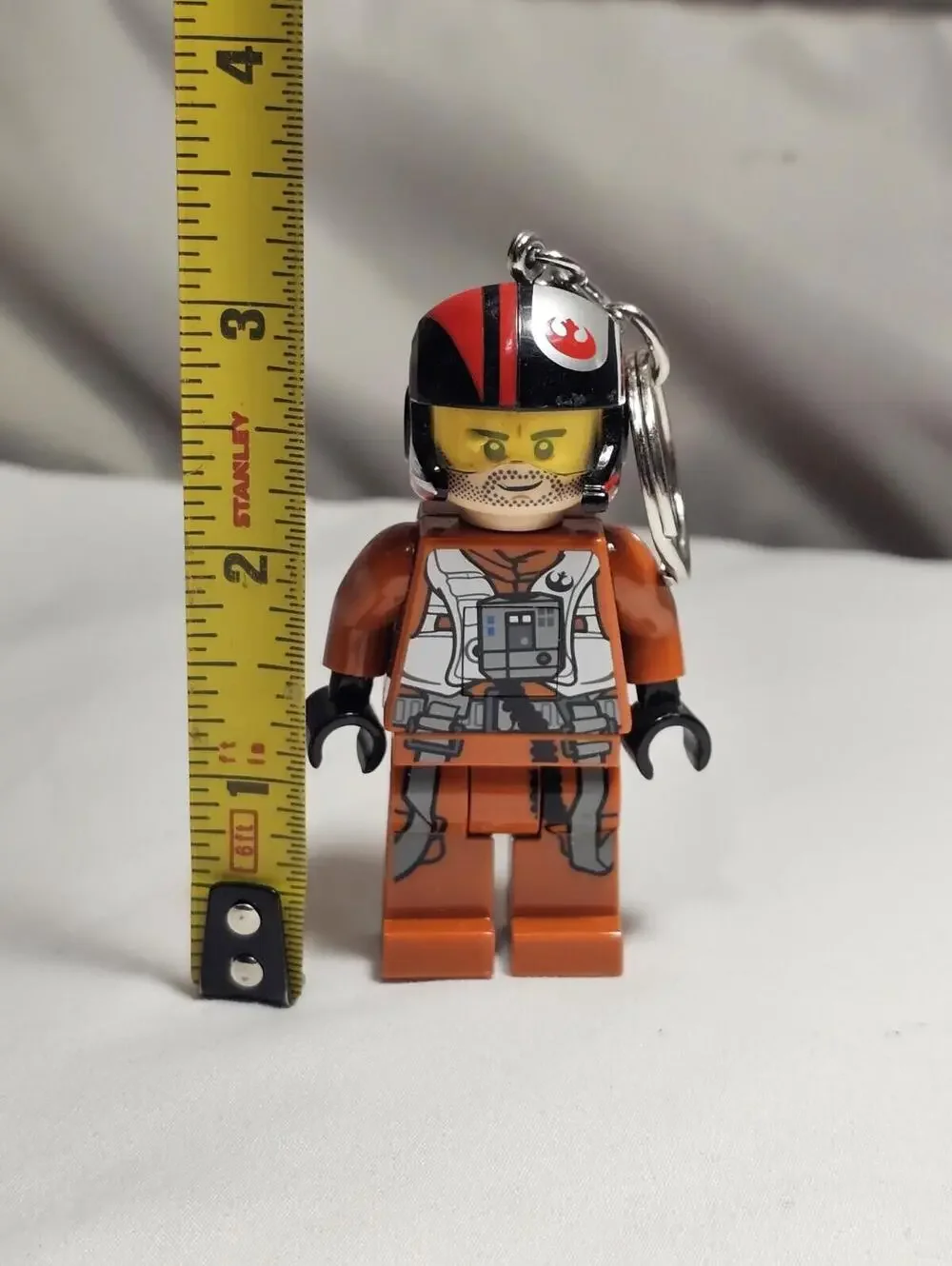 2016 Lego Star Wars Poe Dameron Keychain Minifigure Character - Picture 2 of 3
